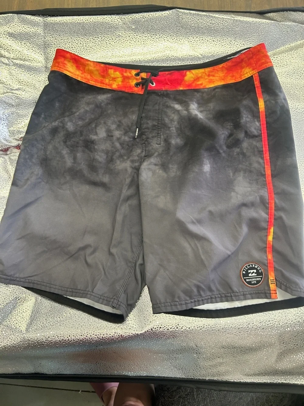 Billabong Phantom Board Shorts (Tie-Dye Waist / Black Base)